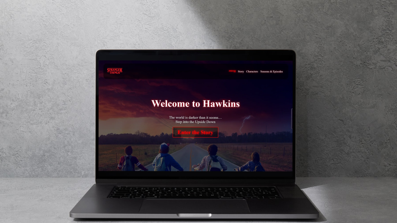 STRANGER THINGS WEBSITE